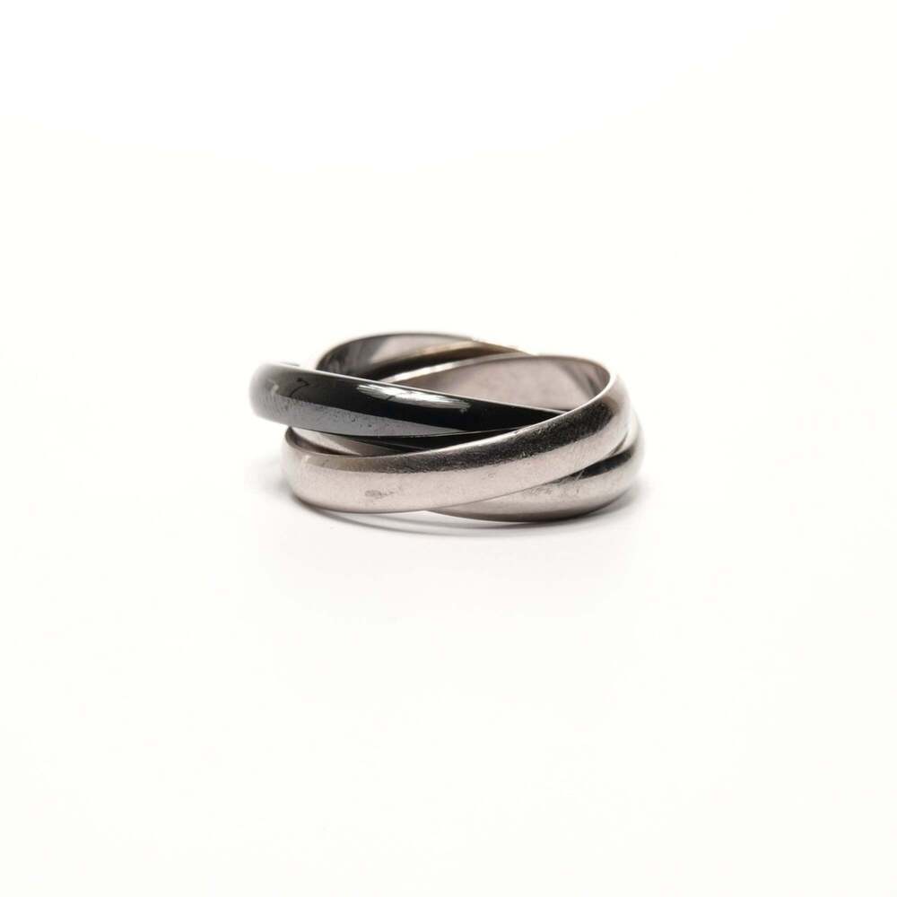 Cartier Authentic Silver Trinity Ring - image 2